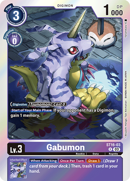 Digimon Card Game Single ST16-03R Gabumon Volution Cards and Collectables Digimon Card Game Single ST16-03R Gabumon Volution Cards and Collectables