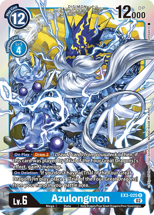 EX3-025R Azulongmon - Volution Cards and Collectables