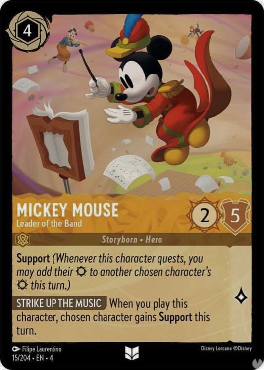 015/204 - Mickey Mouse - Leader of the Band - Holo - Ursula's Return