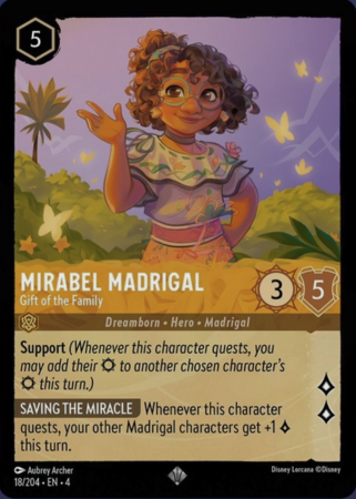 018/204 - Mirabel Madrigal – Gift of the Family - Holo - Ursula's Return