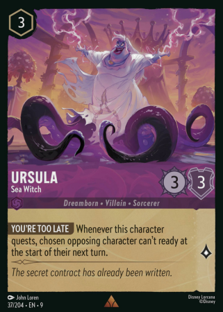 037/204 - Ursula - Sea Witch - Cold Foil - Fabled
