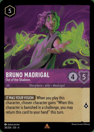 038/204 - Bruno Madrigal – Out of the Shadows - Holo - Ursula's Return