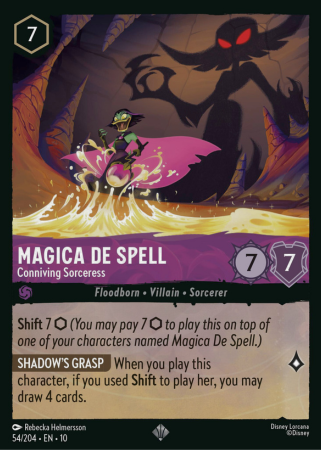 054/204 - Magica De Spell - Conniving Sorceress - Cold Foil - Whisper in the Wind