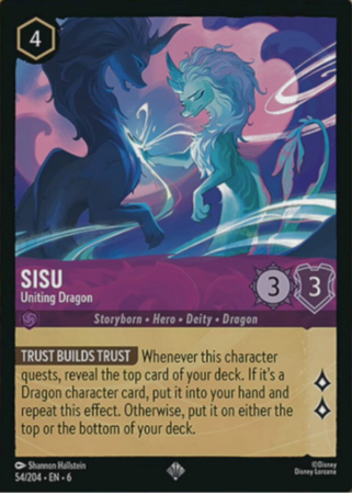 054/204 - Sisu - Uniting Dragon - Cold Foil - Azurite Sea