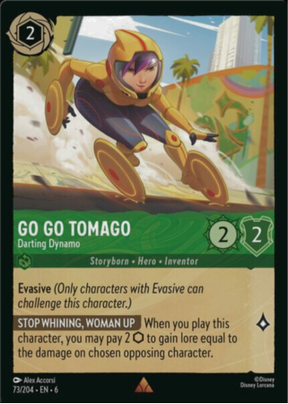 073/204 - Go Go Tomago - Darting Dynamo - Cold Foil - Asurite Sea