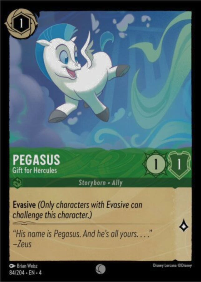 084/204 - Pegasus – Gift For Hercules - Holo - Ursula's Return