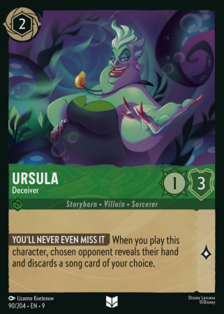 090/204 - Ursula - Deceiver - Cold Foil - Fabled