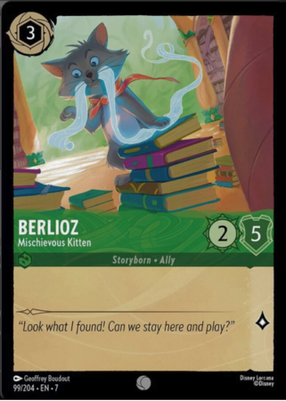 099/204 - Berlioz - Mischevious Kitten - Cold Foil - Archazia's Island