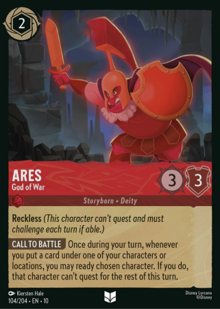 104/204 - Ares - God of War - Cold Foil - Whisper in the Wind