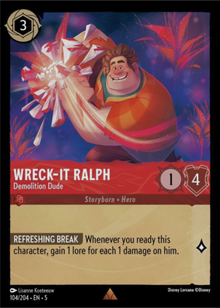 104/204 - Wreck-It Ralph – Demolition Dude - Holo - Shimmering Skies