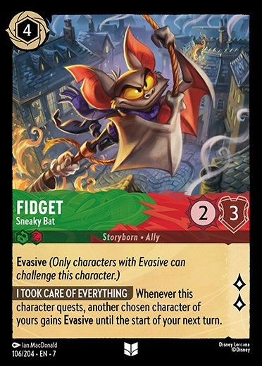 106/204 - Fidget - Sneaky Bat - Archazia's Island