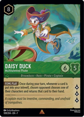 108/204 - Daisy Duck - Multitalented Pirate - Cold Foil - Archazia's Island