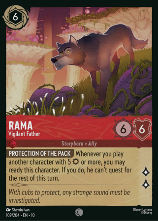 109/204 - Rama - Vigilant Father - Cold Foil - Whisper in the Wind