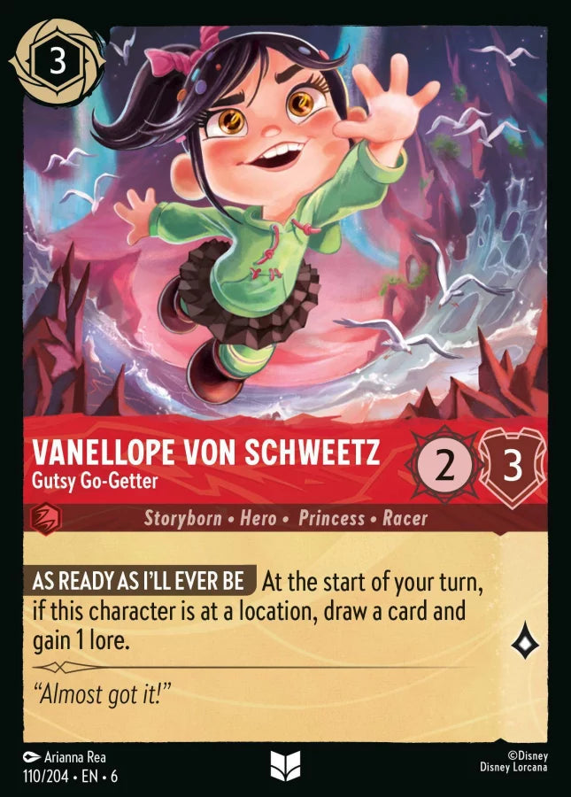 110/204 - Vanellope Von Schweetz - Gutsy Go-Getter - Cold Foil - Asurite Sea