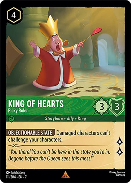 111/204 - King of Hearts - Picky Ruler - Archazia's Island