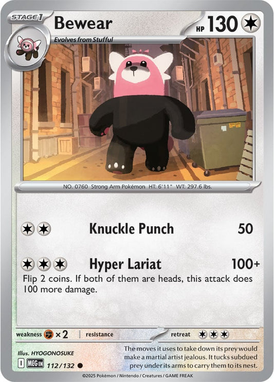 112/132 - Bewear - Mega Evolution