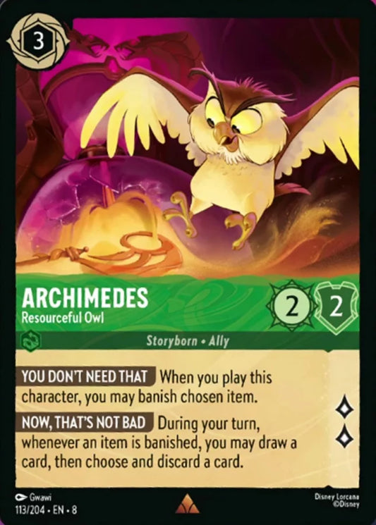 113/204 - Archimedes – Resourceful Owl - Reign of Jafar