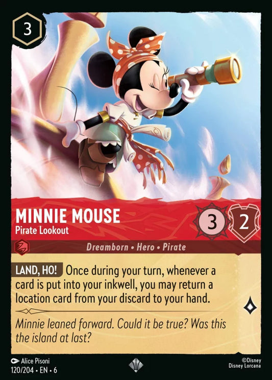 120/204 - Minnie Mouse - Pirate Lookout - Asurite Sea