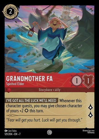 121/204 - Grandmother Fa - Spirited Elder - Cold Foil - Archazia's Island