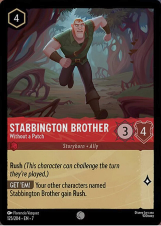 125/204 - Stabbington Brother - Without a Patch - Cold Foil - Archazia's Island