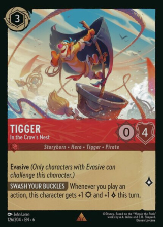 126/204 - Tigger - In the Crow’s Nest - Cold Foil - Asurite Sea