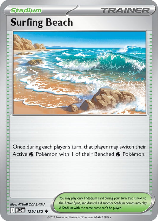 129/132 - Surfing Beach - Mega Evolution
