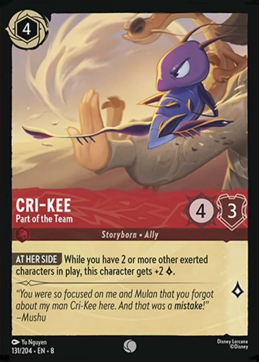 131/204 - Cri-Kee – Part of the Team - Reign of Jafar