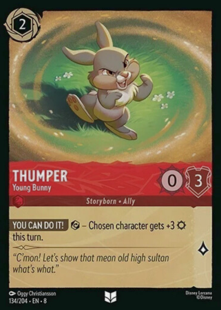 134/204 - Thumper – Young Bunny - Cold Foil - Reign of Jafar