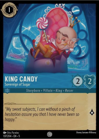 137/204 - King Candy - Sovereign of Sugar - Holo - Shimmering Skies