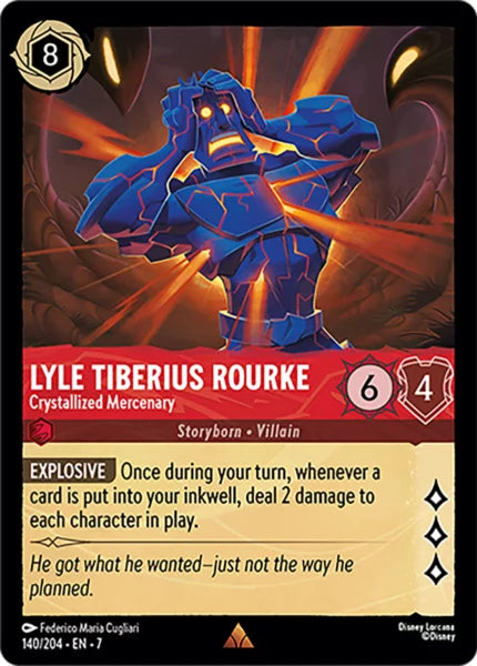 140/204 - Lyle Tiberius Rourke - Crystallized Mercenary - Archazia's Island