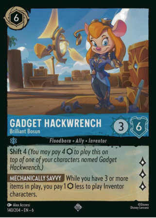 140/204 - Gadget Hackwrench – Brilliant Bosun - Cold Foil - Azurite Sea