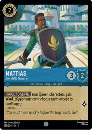 155/204 - Mattias - Arendelle General - Cold Foil - Archazia's Island