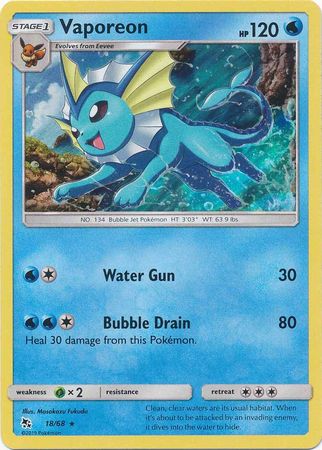 018/68 - Vaporeon - Hidden Fates
