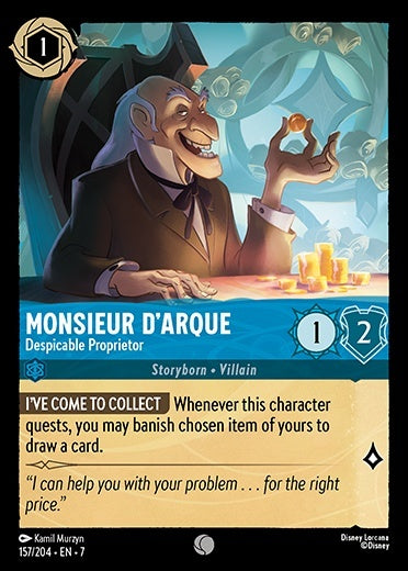 157/204 - Monsieur D’Arque - Despicable Proprietor - Archazia's Island