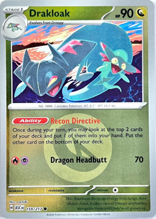 159/217 - Drakloak - Energy Holo - Ascended Heroes