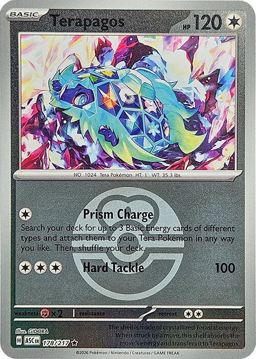 178/217 - Terapagos - Poke Ball - Ascended Heroes