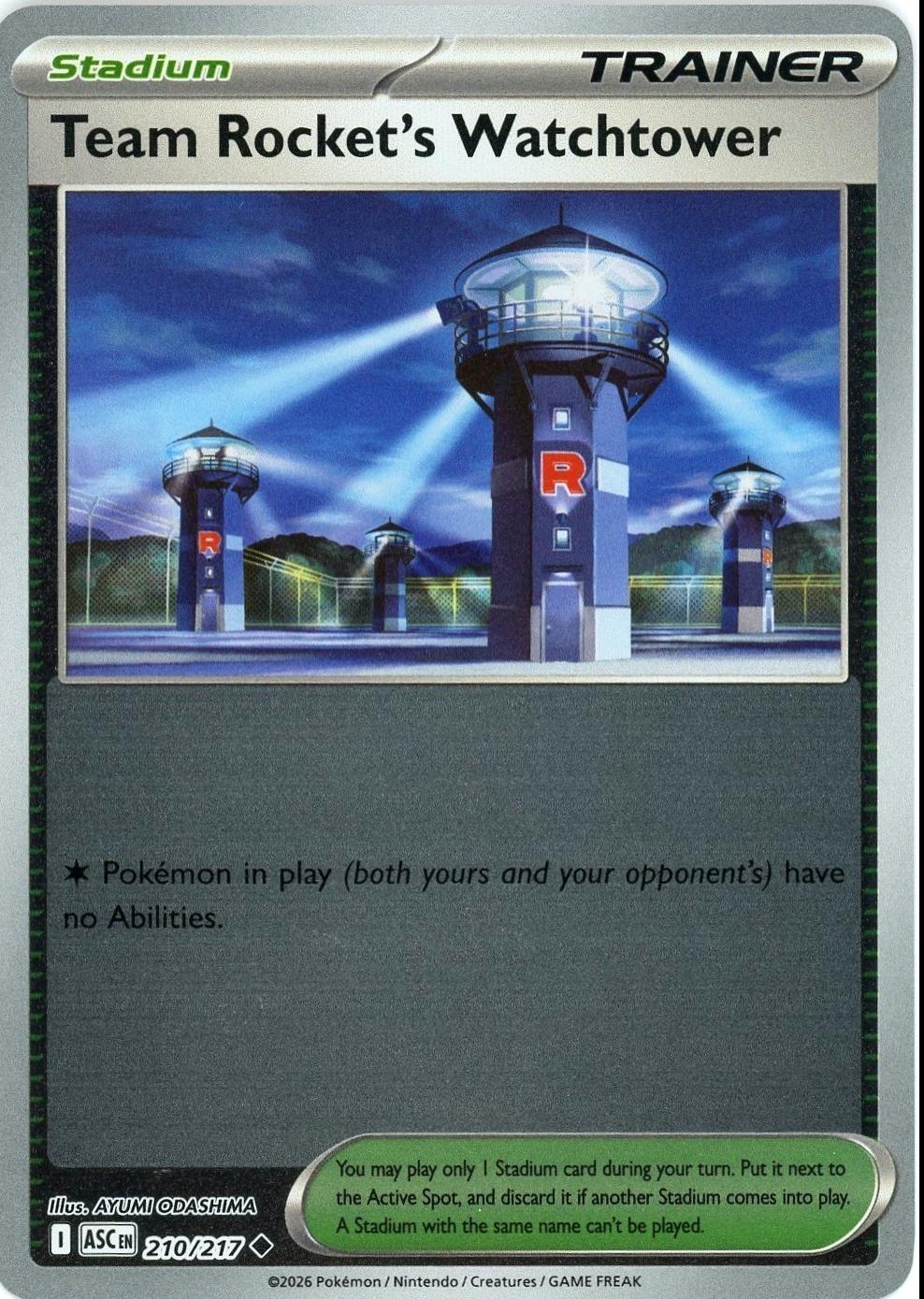 210/217 - Team Rocket’s Watchtower - Reverse Holo - Ascended Heroes
