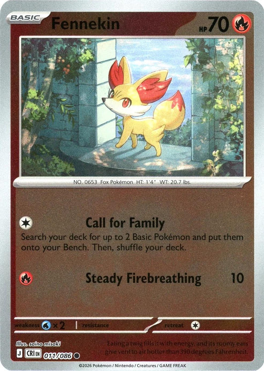 011/086 - Fennekin RH - Chaos Rising