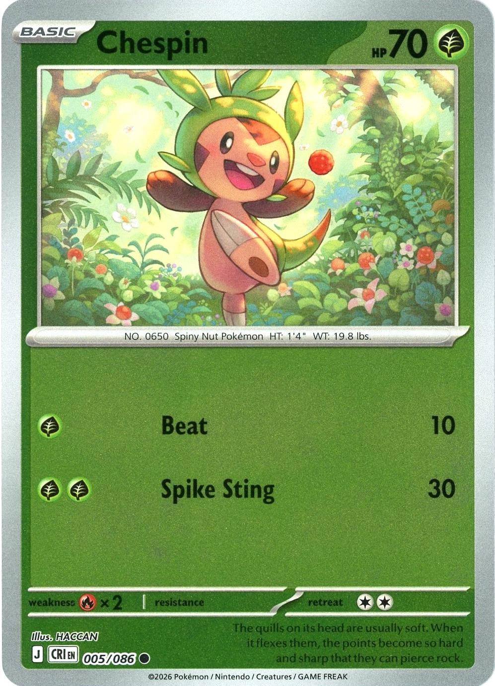 005/086 - Chespin RH - Chaos Rising