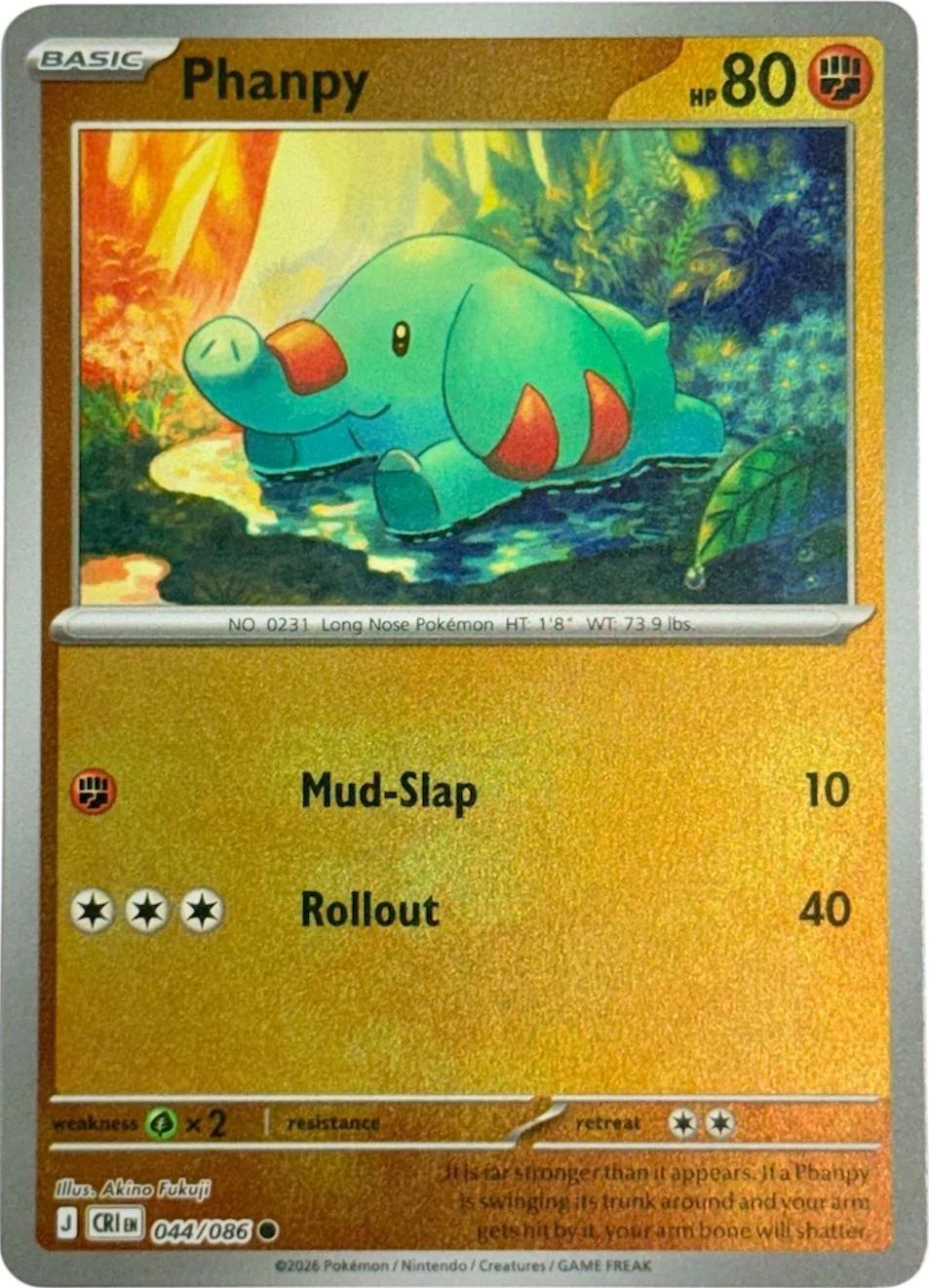044/086 - Phanpy RH - Chaos Rising