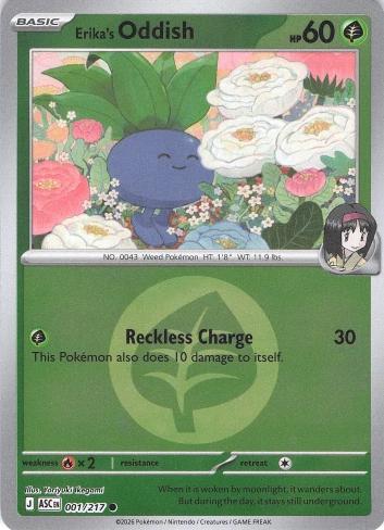001/217 - Erika’s Oddish - Energy Holo - Ascended Heroes