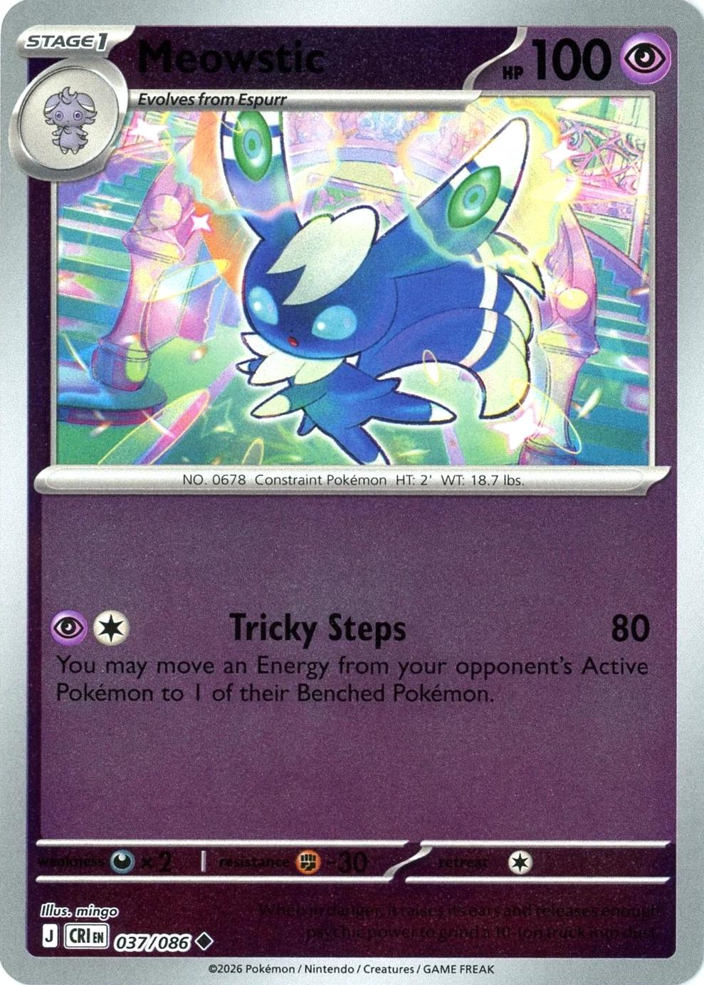 037/086 - Meowstic RH - Chaos Rising