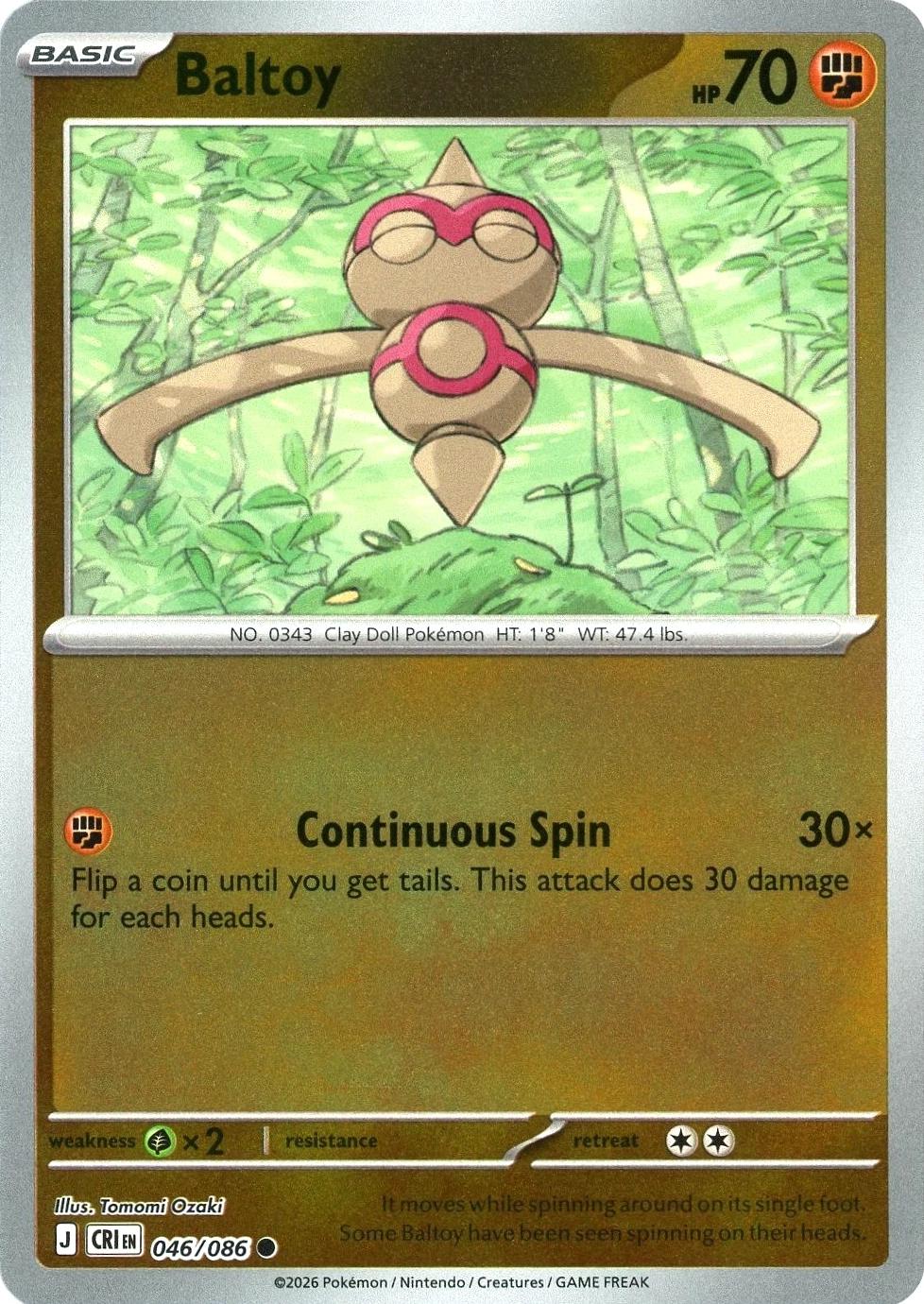046/086 - Baltoy RH - Chaos Rising