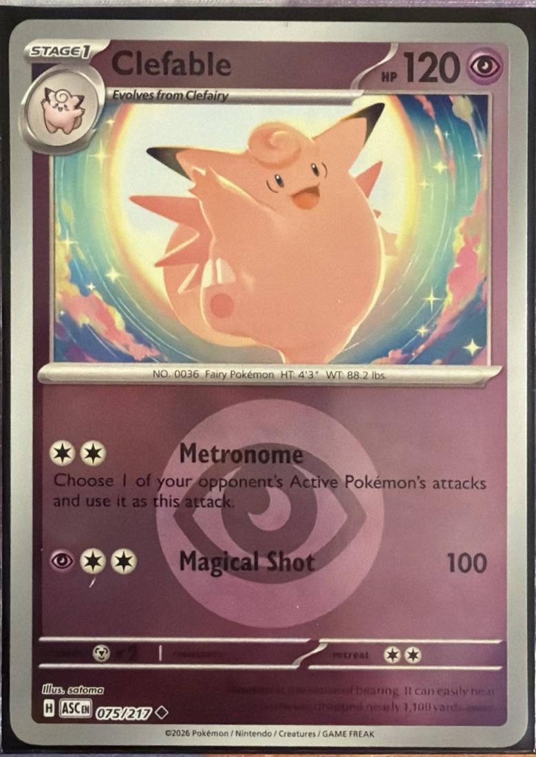 075/217 - Clefable - Energy Holo - Ascended Heroes
