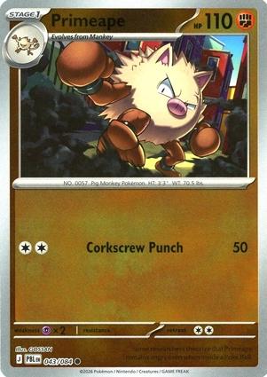 043/084 - Primeape RH - Pitch Black