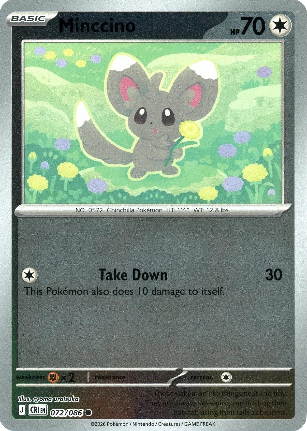 072/086 - Minccino RH - Chaos Rising