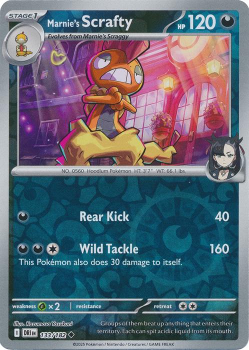 133/182 - Marnie's Scrafty RH - Destined Rivals