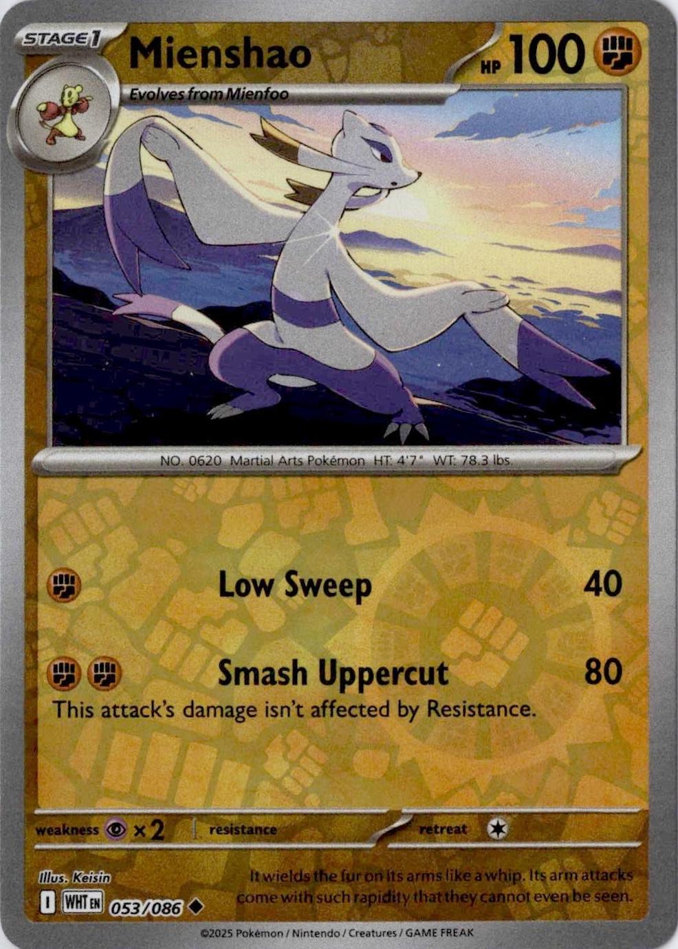 053/086 - Mienshao RH - White Flare