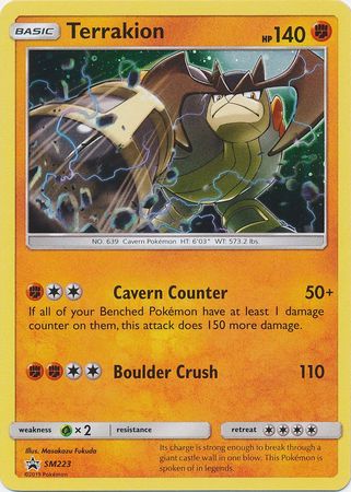 SM223 - Terrakion - Black Star Promo