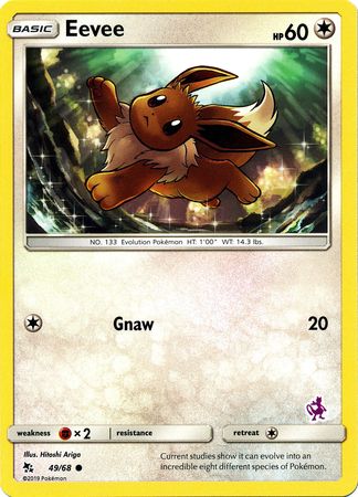 049/68 - Eevee - Mewtwo Deck (Mewtwo Symbol) - Hidden Fates